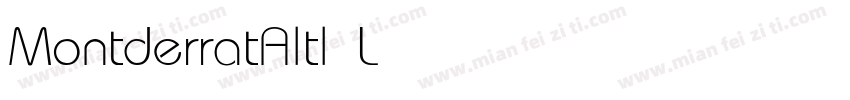 MontderratAltl Light字体转换